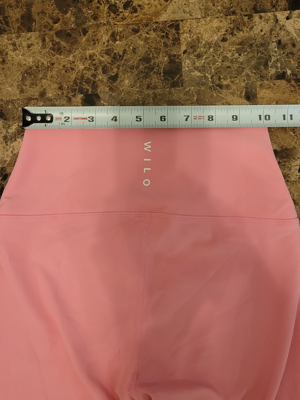 Wilo Blush Pink One-Shoulder Sports Bra and High-Waist Legging Set - Picture 5 of 9